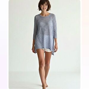 Eileen Fisher 95% Organic Linen Mash Top Size PS/PP